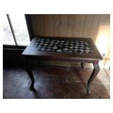 Wood Table with Painted Top