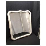 Wood Framed Mirror Painted White