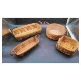 4 Longaberger Baskets