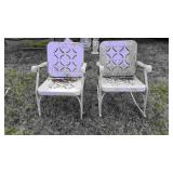 2 Metal Chairs