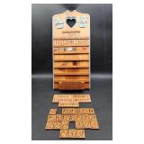 Wood Decorative Calendar