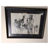 Jazz Jammin by Catherine Mayer Framed