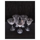 33 Cornucopia Fostoria Etched Crystal Wine Glasses