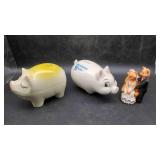 Citizen Bank Piggy Bank & Ceramic Piggy Bank