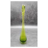 Viking Glass Swung Green Vase