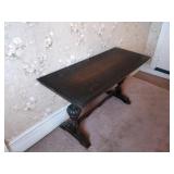 Antique Trestle Console/Entry Table