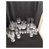Stemware, Toothpick Holders & Glass Pitcher