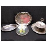 2 - 2 Tier Desert Serving Dishes & 2