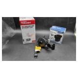 2 Electric Air Mattress Pumps & Outdoor Light