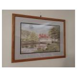 Framed Don Iverson Print Covered Bridge