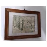 Framed Covered Bridge Picture