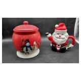 Santa & Christmas Themed Cookie Jars