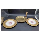 2 Rosedale Plates & Misc