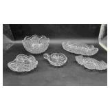 Cut Clear Glass Bowls