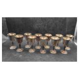 10 Pewter Goblets
