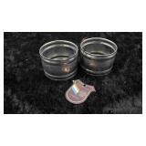 2 Royal Holland Pewter Napkin Rings