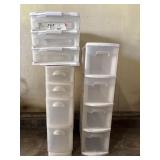 3 Plastic Storage Containers
