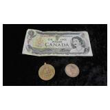 Foreign Money & WW II Navy China Service Metal