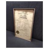 State of Tn Executive Chamber Framed