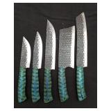 Carbon Steel 5 Knife Chef Set