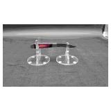 Damascus 2.75" Trapper in Leather Case