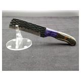 Carbon Steel 4" Bull Cutters in leather Sheath