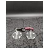 Carbon Steel 3" Ring Knife in Leather Sheath