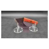 Carbon Steel 5.25" Ulu Knife in Leather Sheath