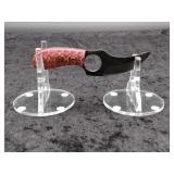 Carbon Steel 3" Ring Knife in Leather Sheath