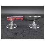 Damascus Tracker Knife & Leather sheath