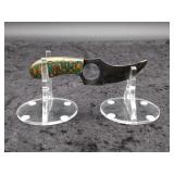 Carbon Steel 3" Ring Knife in Leather Sheath