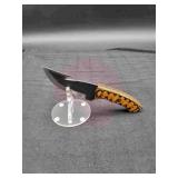 Carbon Steel 4" Gut Hook Knife and Sheath