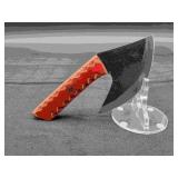 Carbon Steel 5.25" Ulu Knife in Leather Sheath