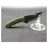 Carbon Steel 4" Gut Hook in Leather Sheath