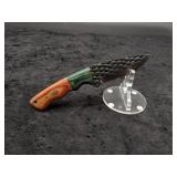 Carbon Steel 4.5" Skinner in leather Sheath