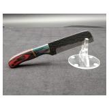 Carbon Steel 4" Bull Cutters In Leather Sheath