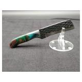 Carbon Steel 4" Bull Cutters In Leather Sheath