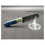 Carbon Steel 4" Bull Cutters In Leather Sheath