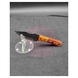 Carbon Steel 4" Skinner In leather Sheath