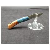 Steel Small Folder in Leather case