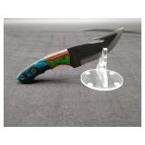 Carbon Steel 4" Gut Hook in Leather Sheath