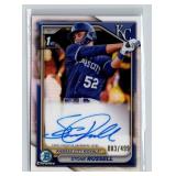 Stone Russell Prospect Autographs Refractors #/499