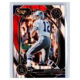 Roger Staubach Black & Red Prizm Shock