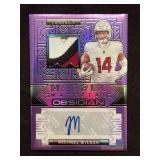 Michael Wilson Matrix Material Autographs Purple /