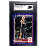 Jalen Johnson Blue Disco Prizm SGC 10