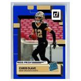 Chris Olave Blue Press Proof Rookie