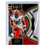 Myles Garrett Black and Red Prizms Die Cuts