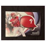 J.T. Realmuto Batting Helmet Relic