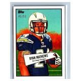 Ryan Mathews 1952 Bowman Tan Back /52
