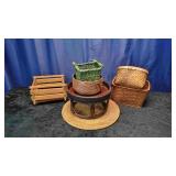 6 Baskets and Plant Stand